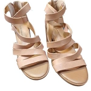 Lucky Brand strappy gladiator style open toe chunky heel sandal Size 11M…